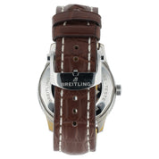 Breitling Navitimer Stainless Steel Silver Dial 41mm Automatic Mens Watch A17326