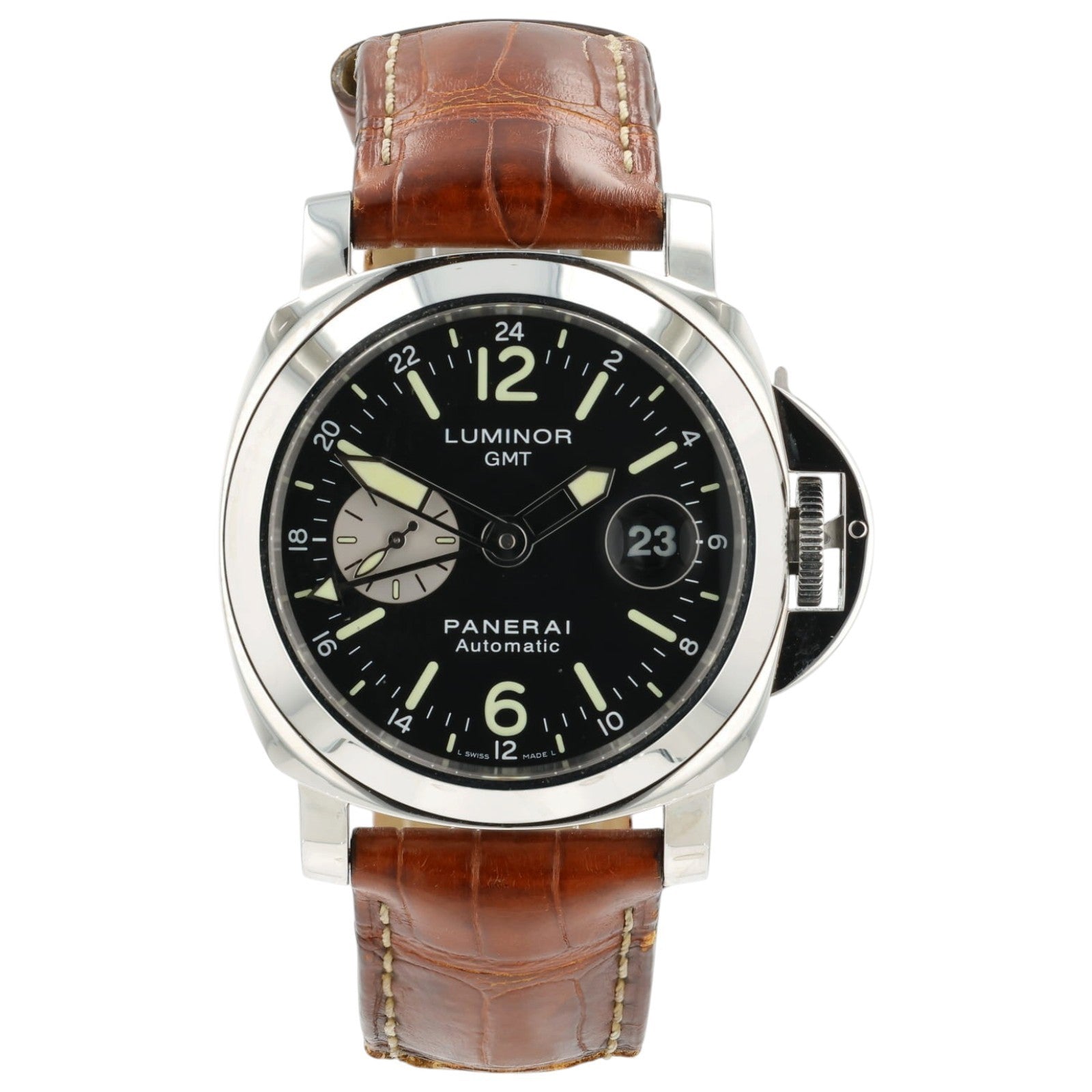 Panerai Luminor GMT Black Dial Stainless Steel 44mm Automatic Men's PAM00088