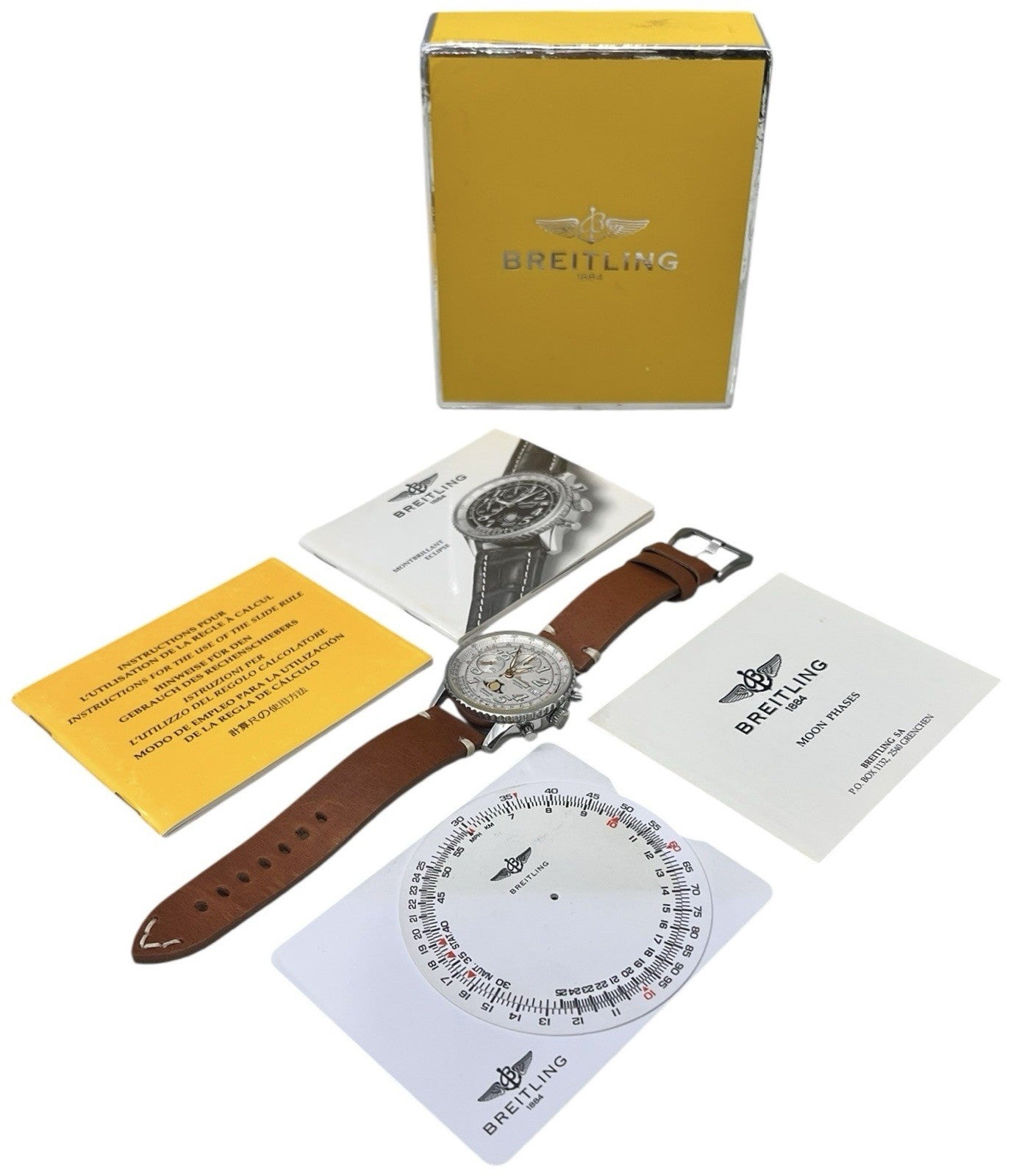 Breitling Montbrillant Chrono Steel White Dial 41mm Automatic Men's Watch A43030