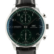 IWC Portugieser Green Dial Stainless Steel 41mm Automatic Mens Watch IW371615