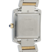 Cartier Tank Silver Dial 18k Yellow Gold & Steel 30x25mm Quartz Women’s W51023Q4