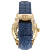 Perrelet Moon Phase Cream & Blue Dial 18k Yellow Gold 40mm Automatic Watch A3013