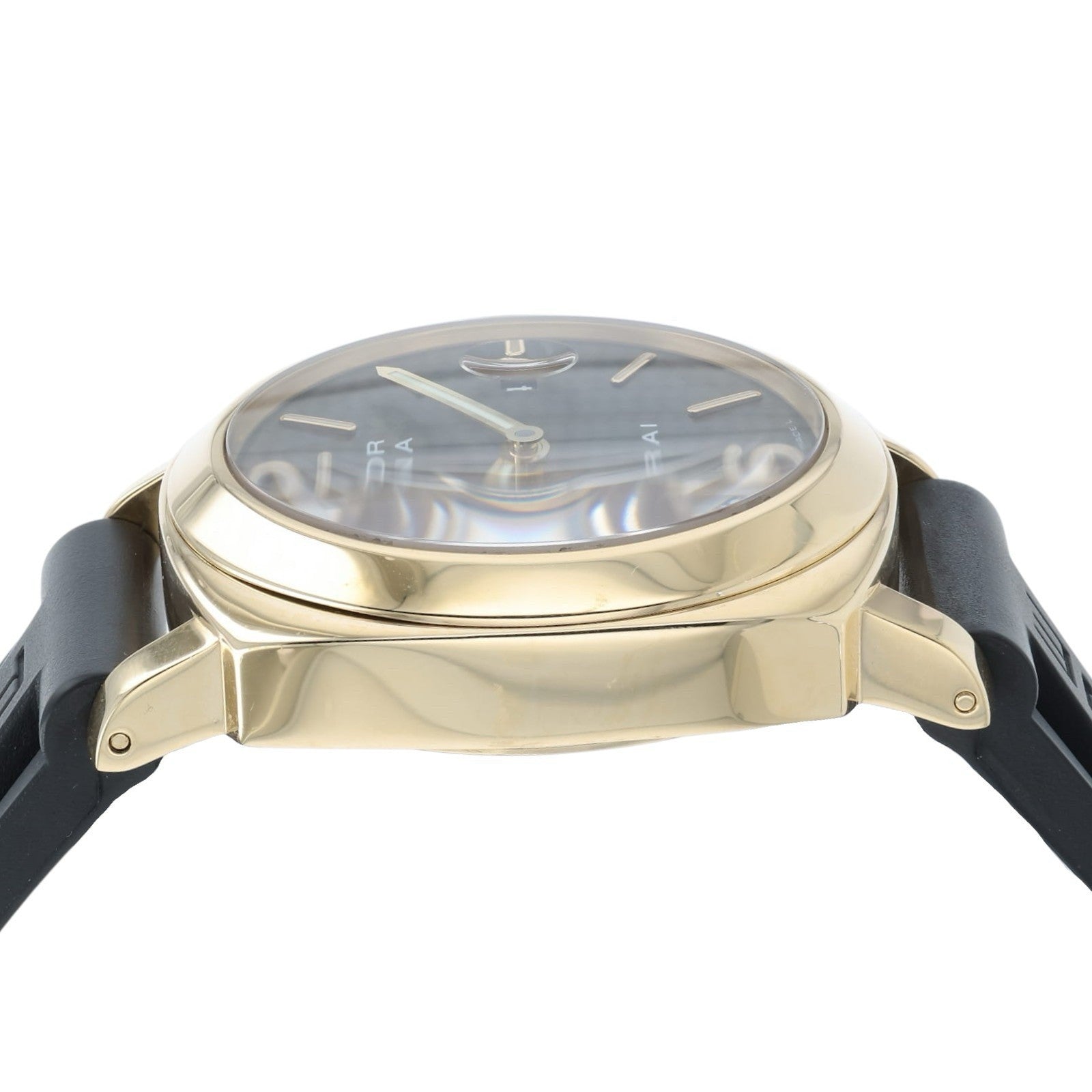 Panerai Luminor Marina Black Dial 18k Yellow Gold 44mm Automatic Mens PAM00140