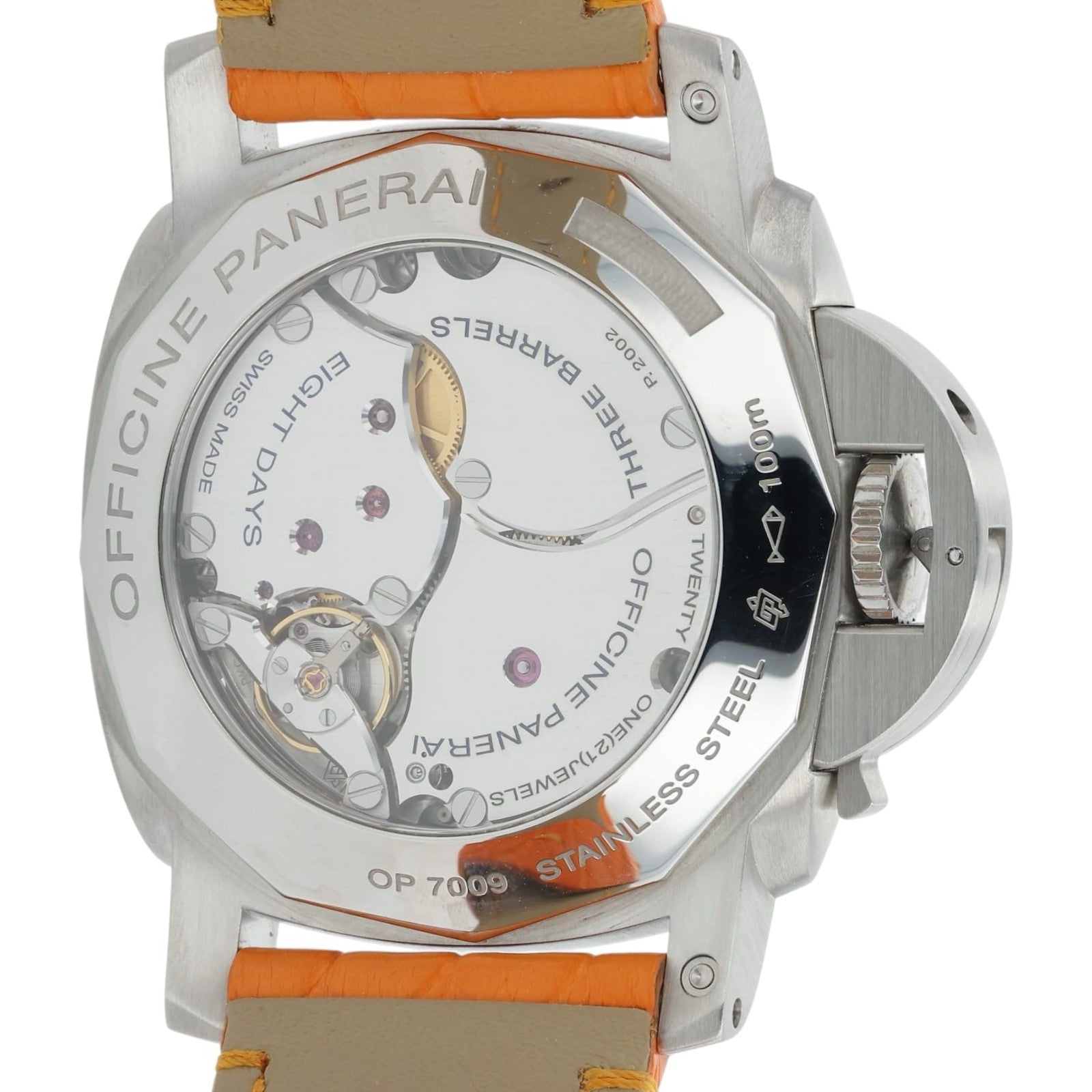 Panerai Luminor 1950 8 Days Steel Black Dial 44mm Manual Wind Mens PAM00233