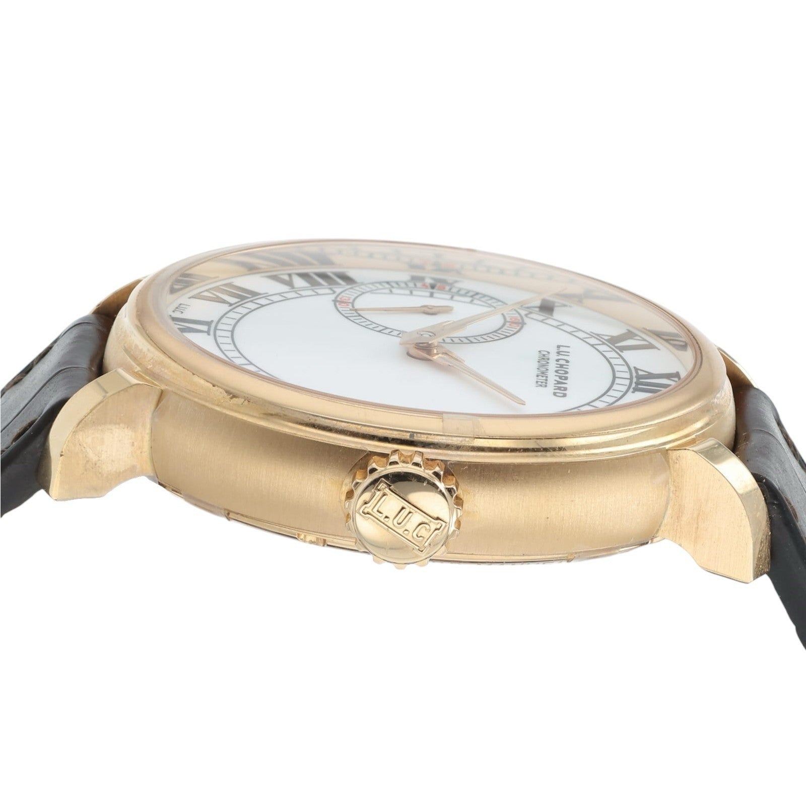 Chopard L.U.C White Dial 18k Rose Gold 44mm Manual Wind Men’s Watch 161963