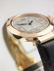 Cartier Pasha 18k Rose Gold Silver Dial 42mm Automatic Mens Watch W3019051