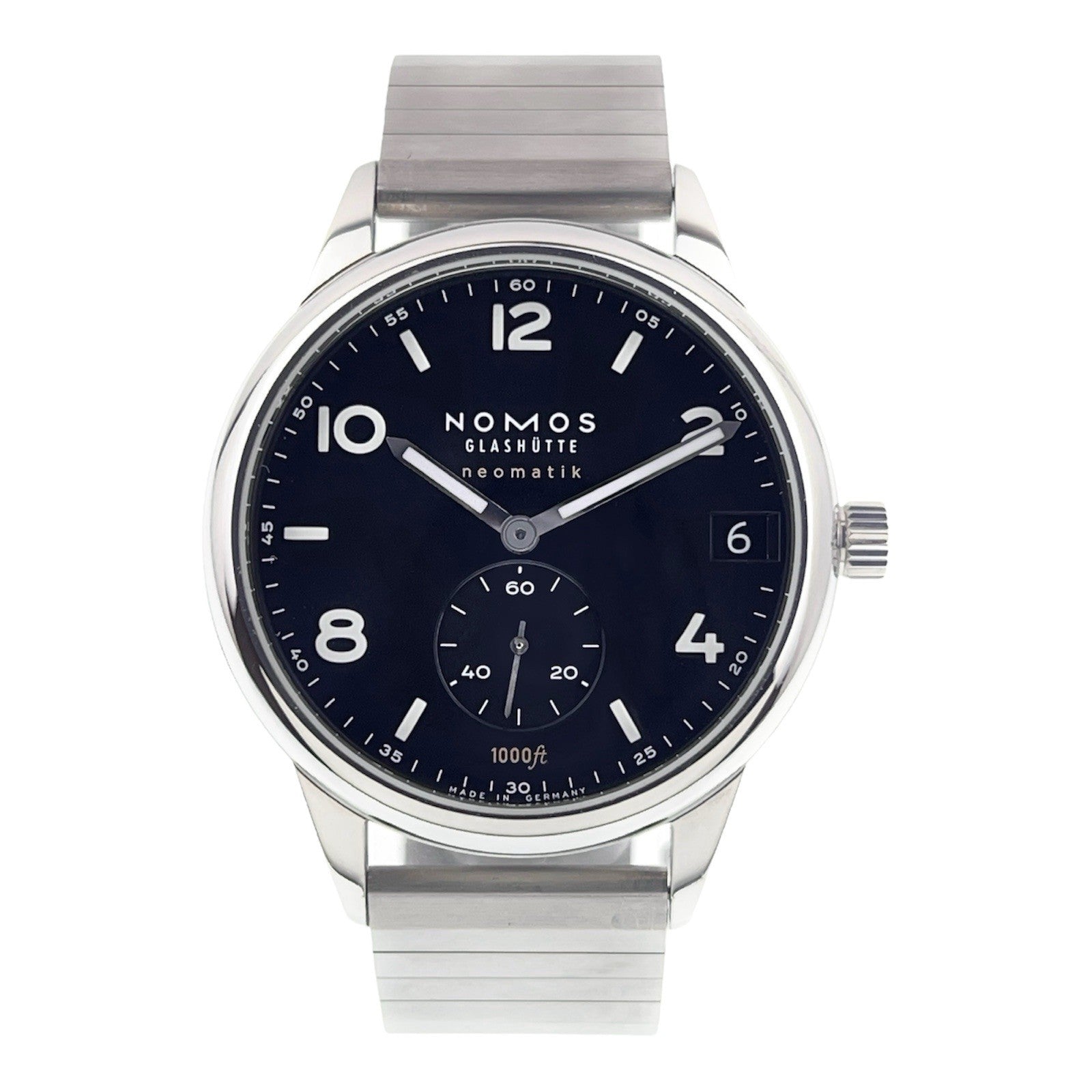 Nomos Stainless Steel Black Dial 42mm Automatic Movement Men’s Watch Neomatik 42