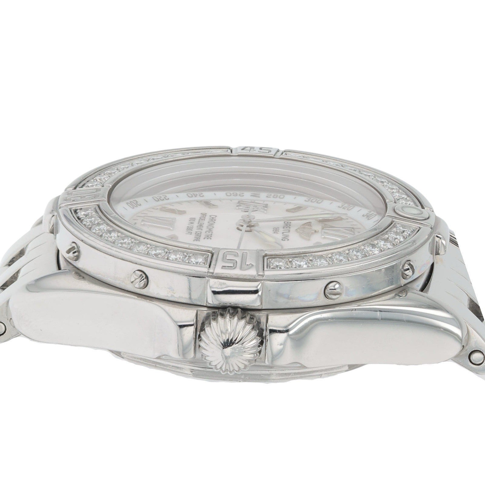 Breitling B Class Diamond Steel Mother Of Pearl Dial 31mm Quartz Women’s A67365