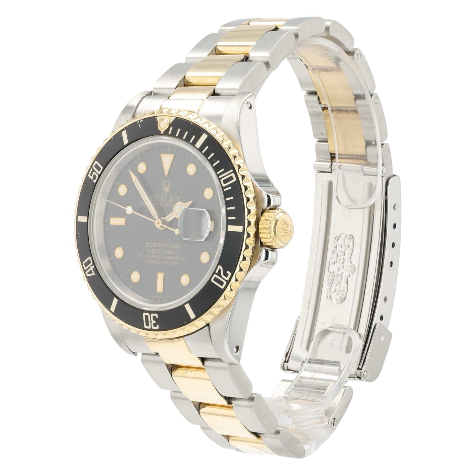 Rolex Submariner Black Dial Gold & Steel 40mm Automatic Movement Men’s 16803
