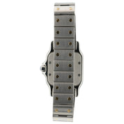Cartier Santos Galbee Silver Dial Gold & Steel 24mm Quartz Women's Watch 1567