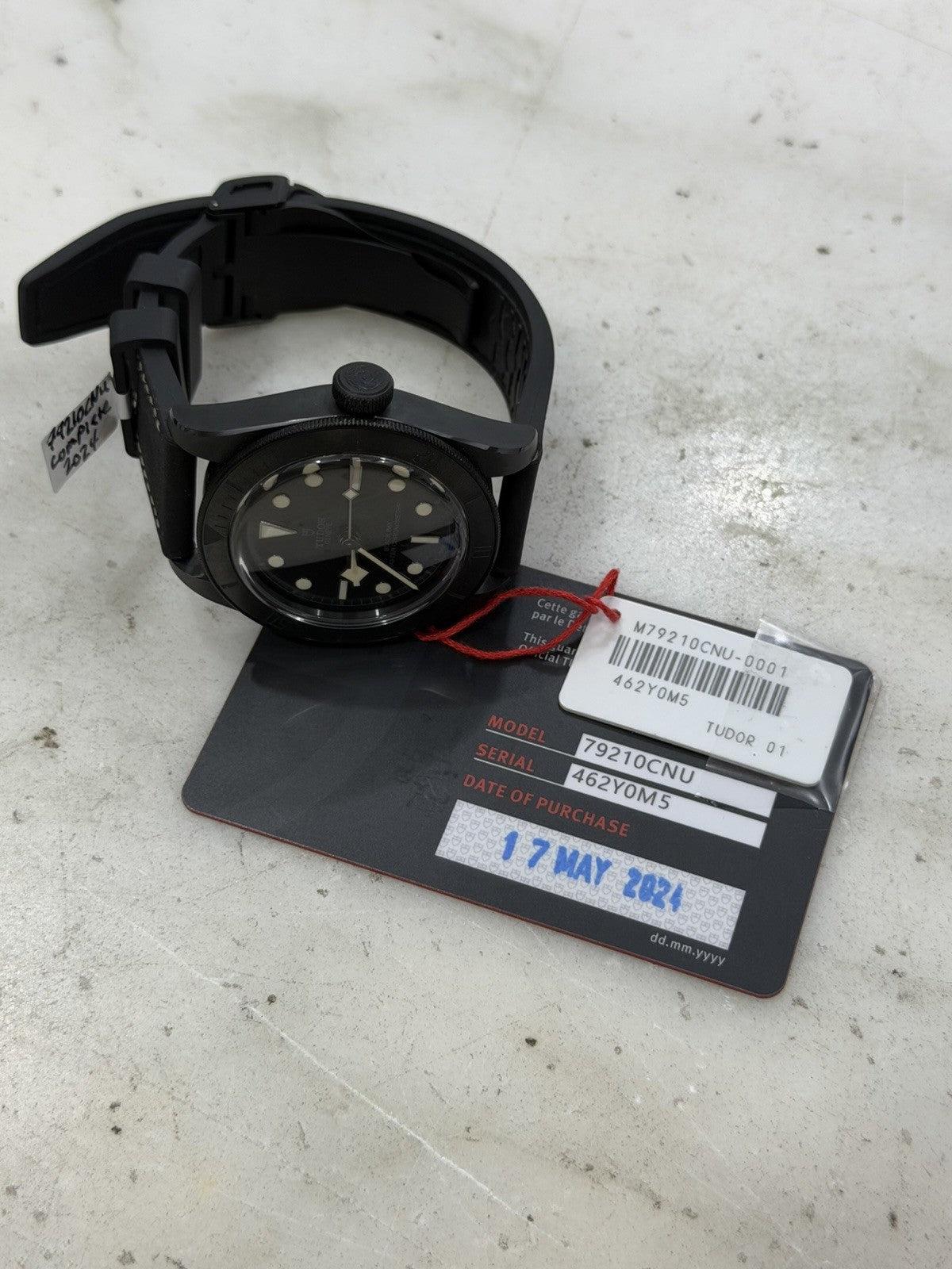 2024 Tudor Black Bay Ceramic Automatic Men's Watch 79210CNU - Box/Papers