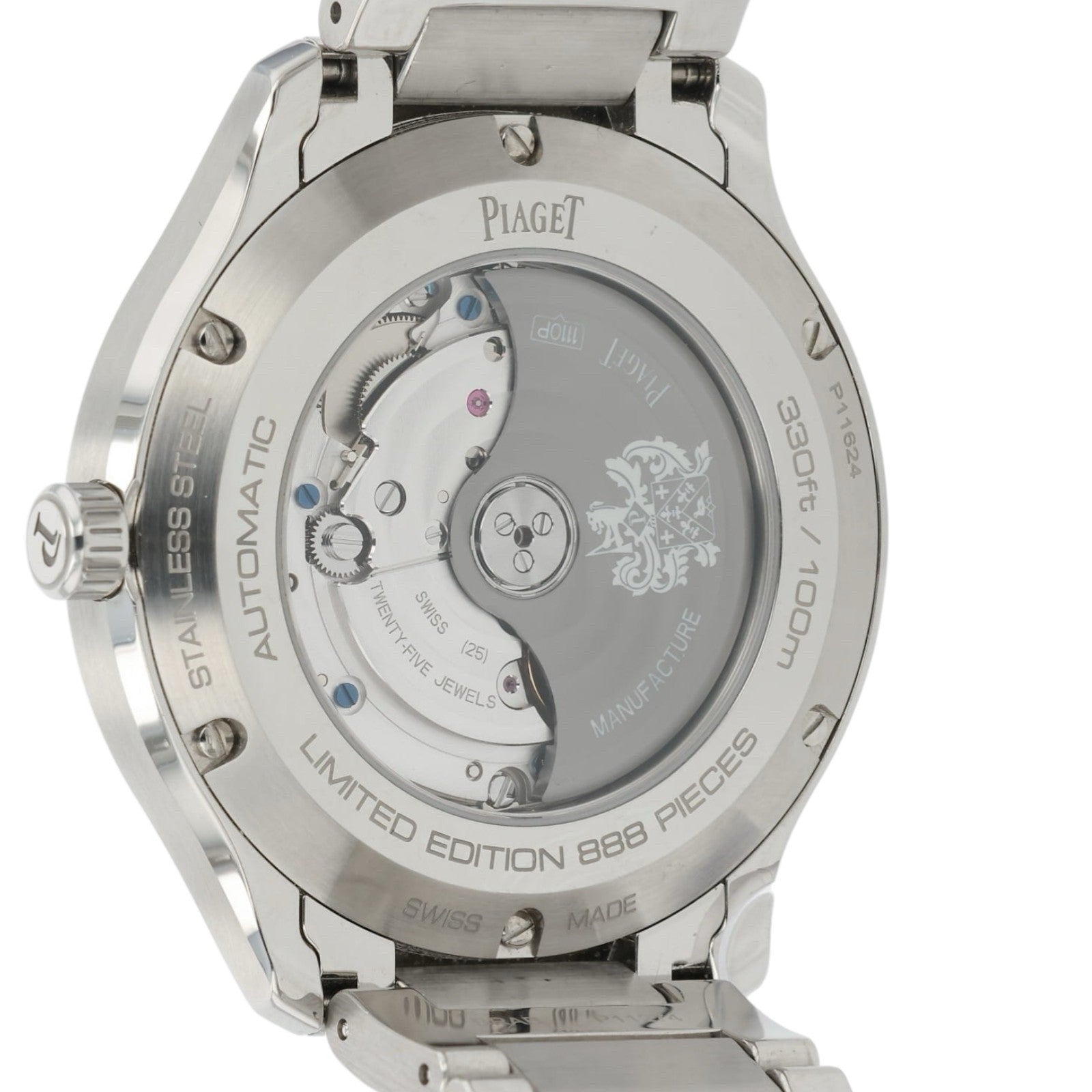 Piaget Polo Stainless Steel Green Dial 42mm Automatic Mens Watch G0A45005