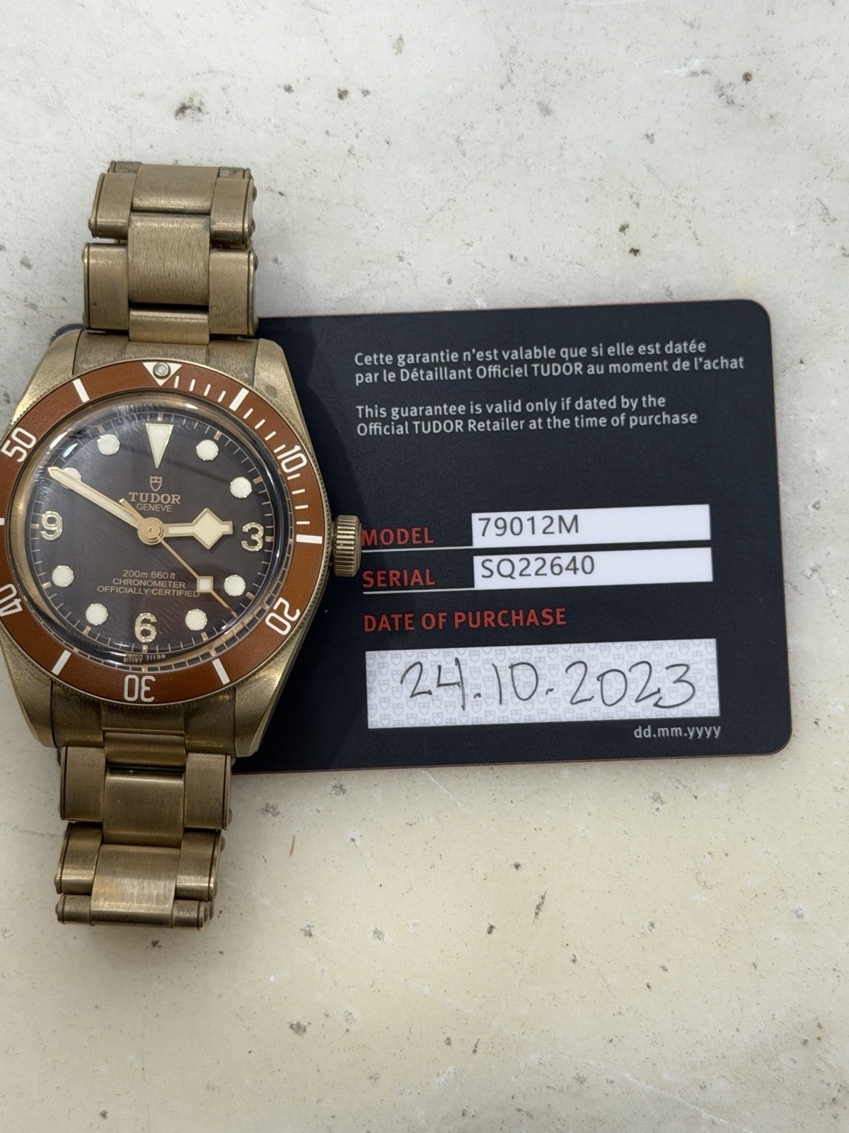 2023 Tudor Black Bay Fifty Eight Bronze 39mm Automatic Men’s Watch 79012M