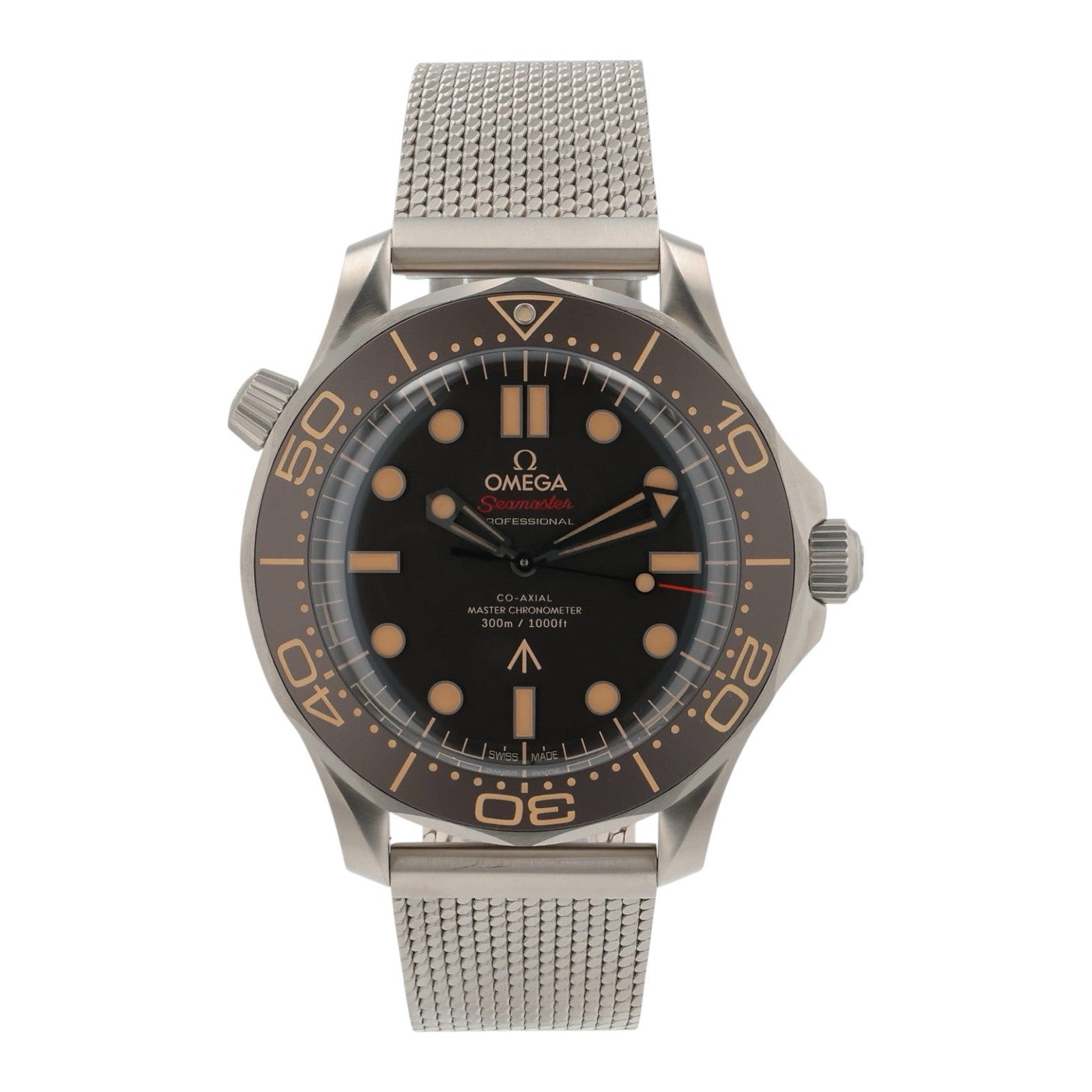 NEW 2025 Omega Seamaster NTTD Titanium Brown Dial 42mm Mens 210.90.42.20.01.001