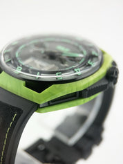 HYT Hastroid Green Laser Titanium & Carbon Black Dial 48mm Manual Wind Watch