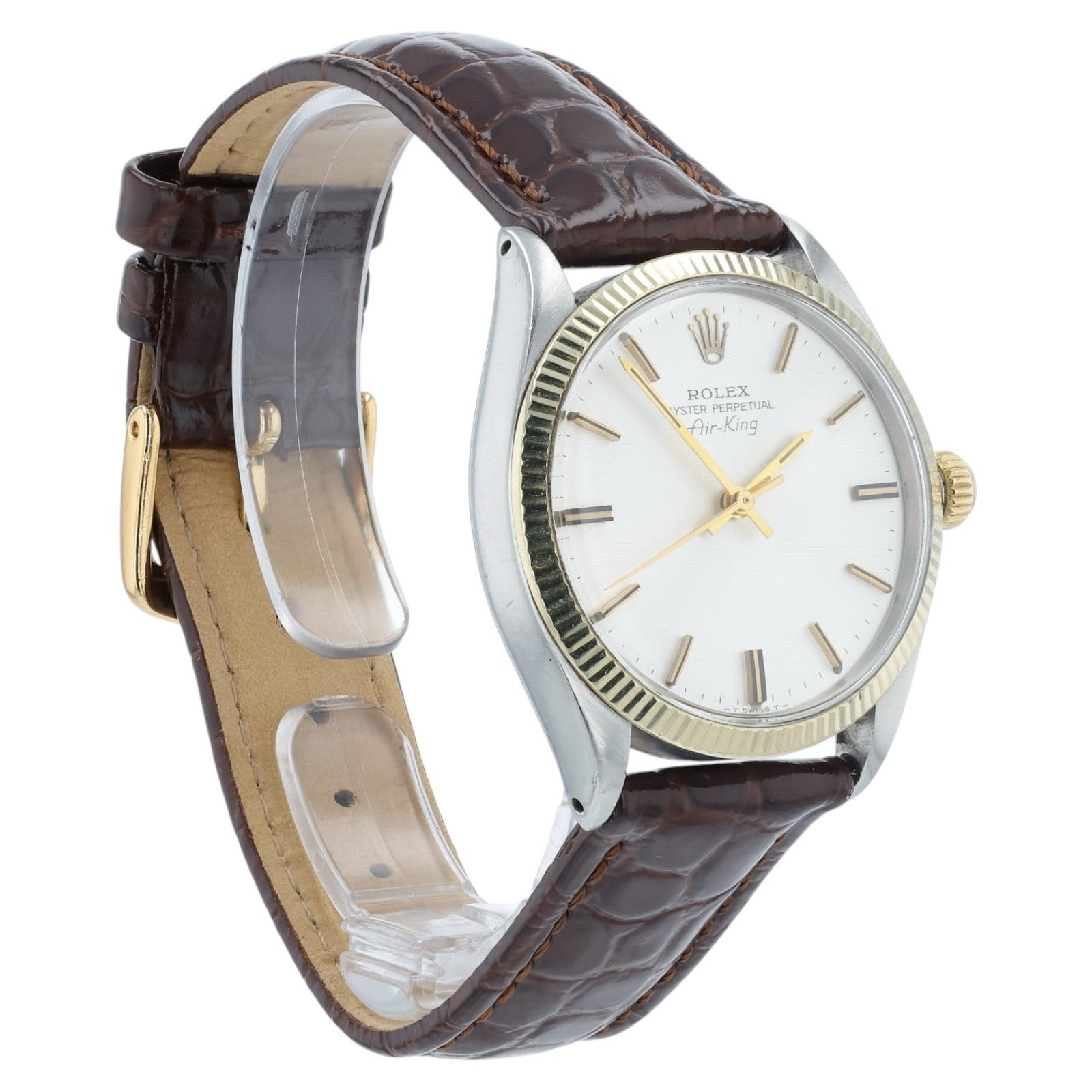 Rolex Air-King Silver Dial Stainless Steel 34mm Automatic Men’s Watch 5501