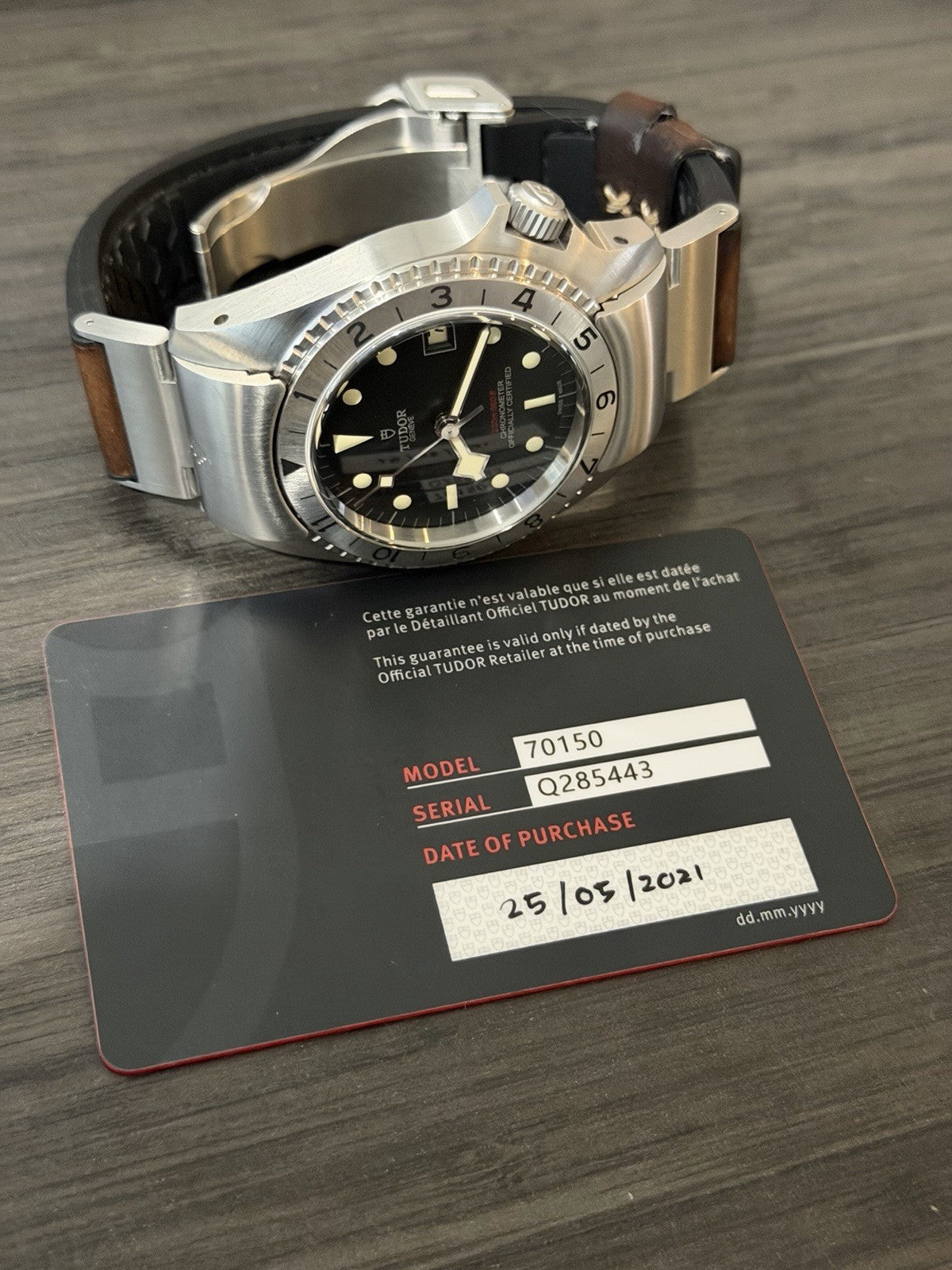 2021 Tudor Black Bay P01 Automatic 42mm Stainless Steel Men's Strap Watch 70150