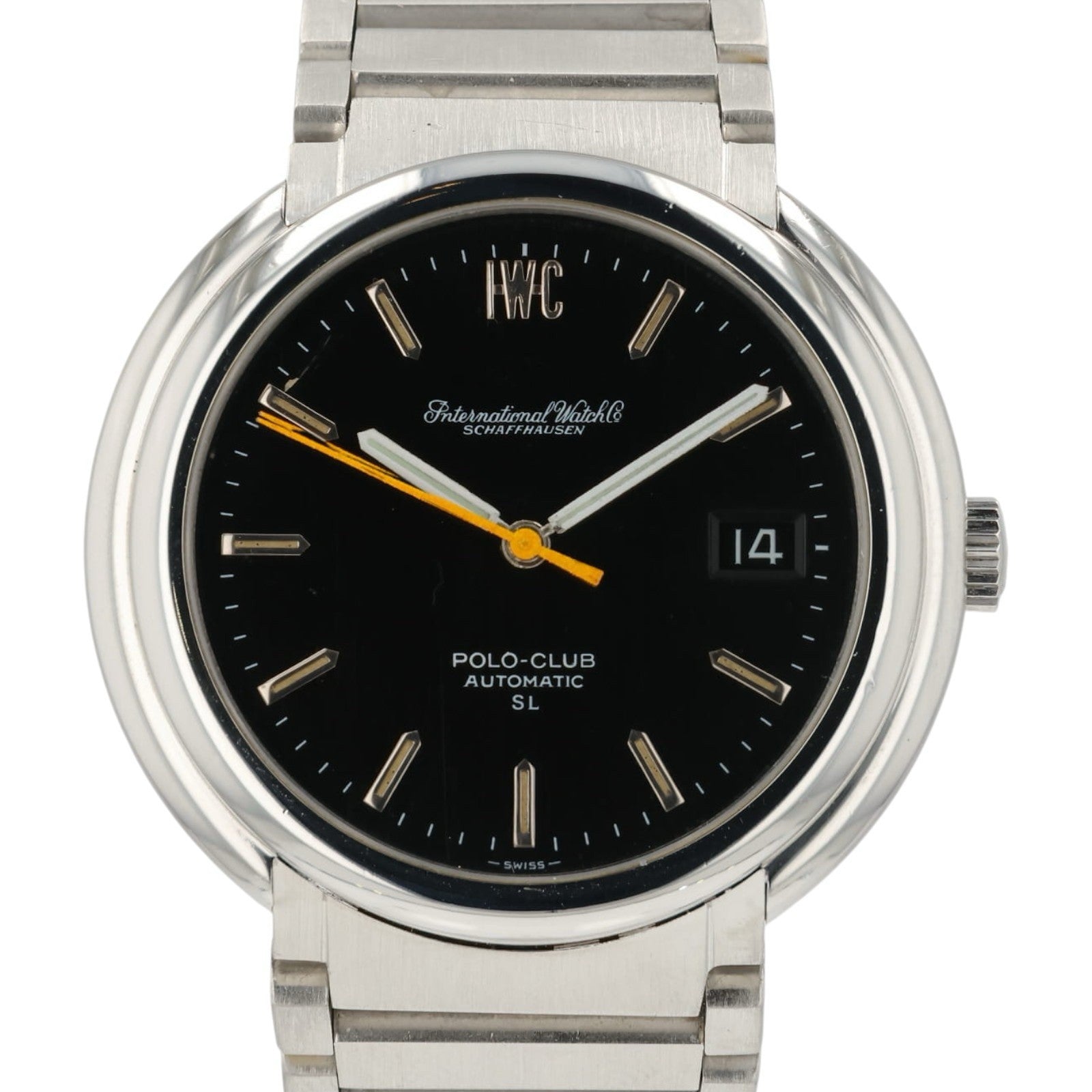 IWC Polo-Club Black Dial Stainless Steel 38x40mm Automatic Movement Men's Watch