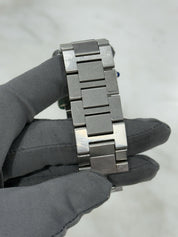 Cartier Tank Solo Date XL Roman Stainless Steel 31mm Automatic Mens Watch 3515