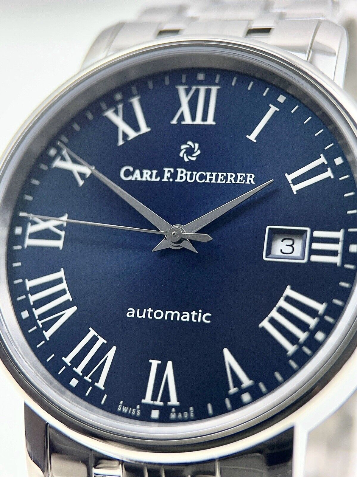 BRAND NEW Carl F Bucherer Adamavi Steel Blue 40mm Automatic Men’s Watch