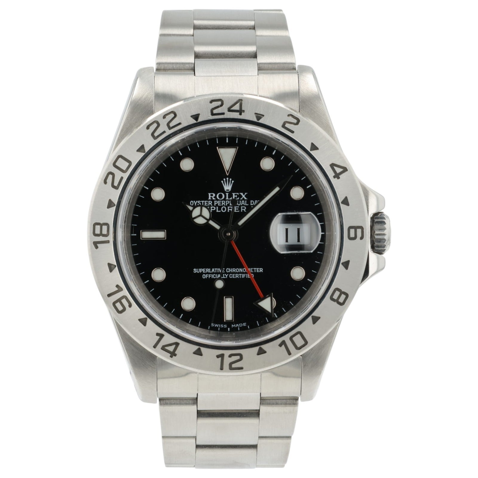 Rolex Explorer II Black Dial Stainless Steel 40mm Automatic Mens Watch 16570