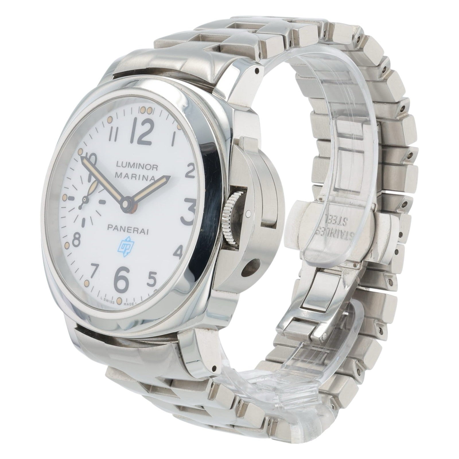 Panerai Luminor Marina Stainless Steel White Dial 44mm Manual Wind Mens PAM00778