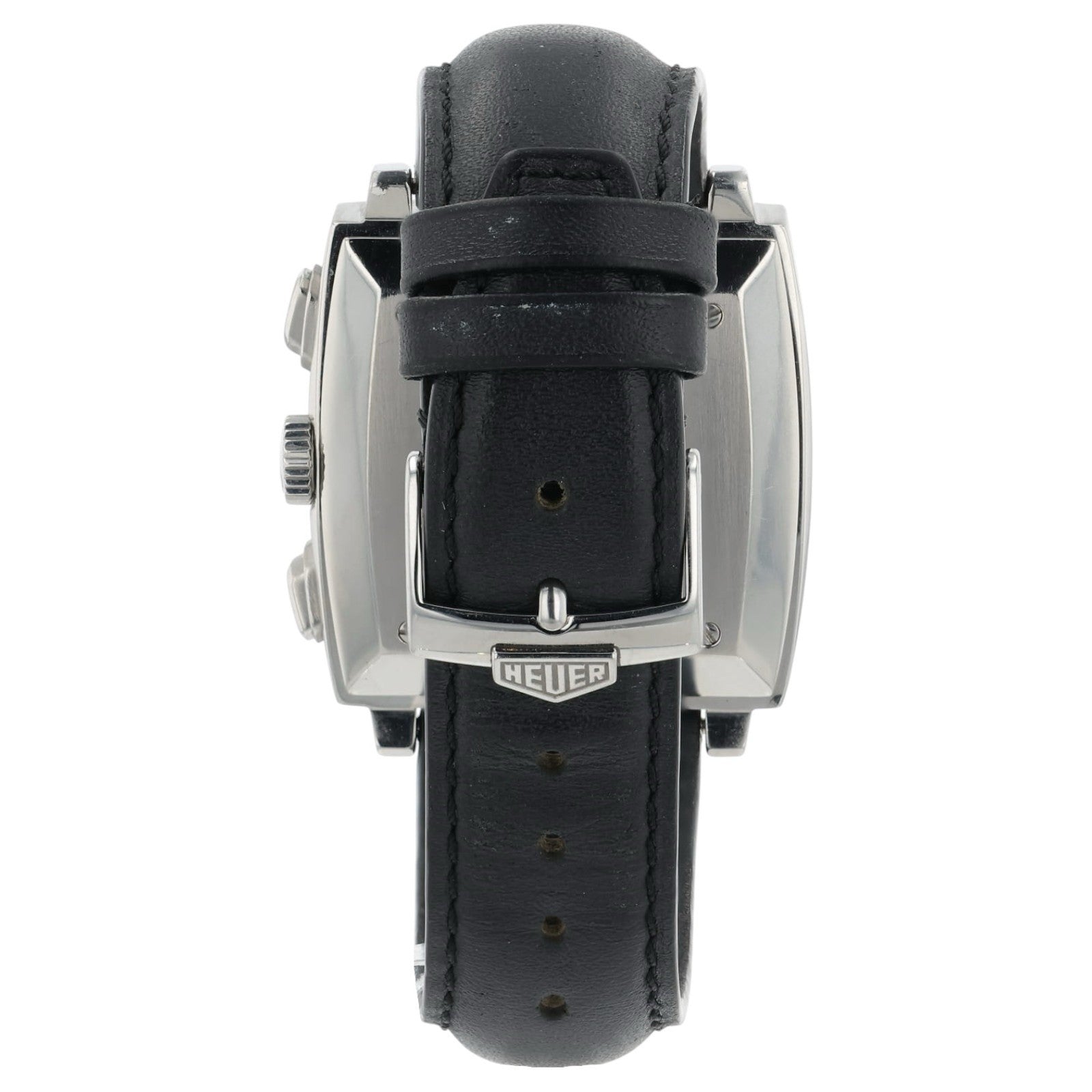 Tag Heuer Monaco Black Dial Stainless Steel 38mm Automatic Mens Watch CS2111