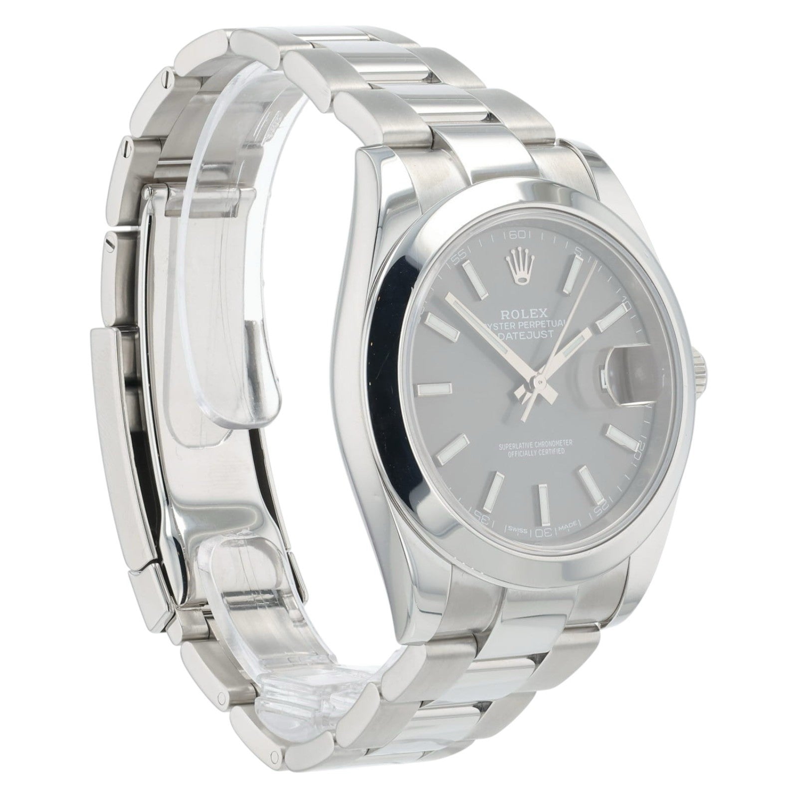 Rolex Datejust Stainless Steel Gray Dial 41mm Automatic Movement Men’s 126300