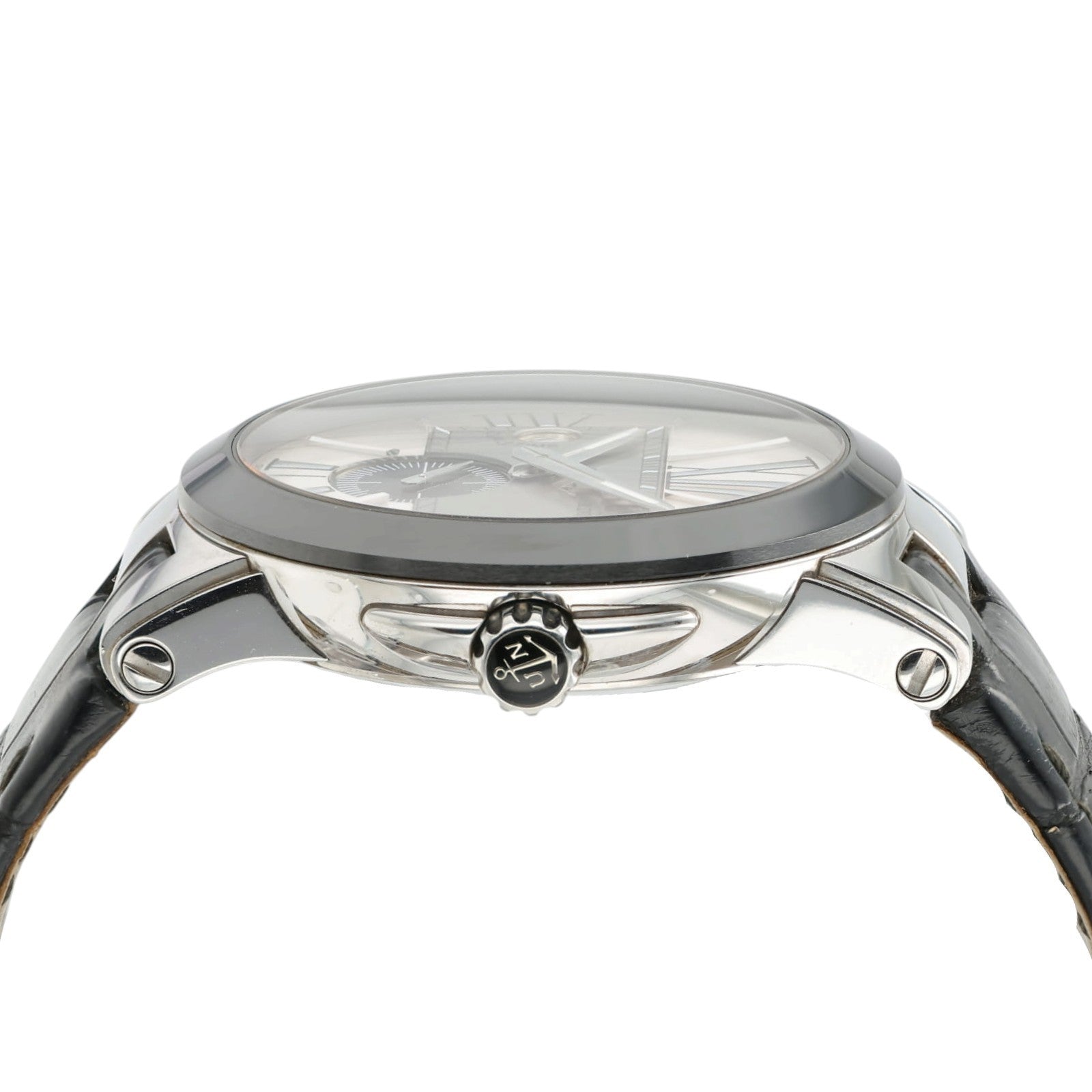 Ulysse Nardin Executive Dual Time Silver Dial Steel 43mm Automatic Mens 243-00