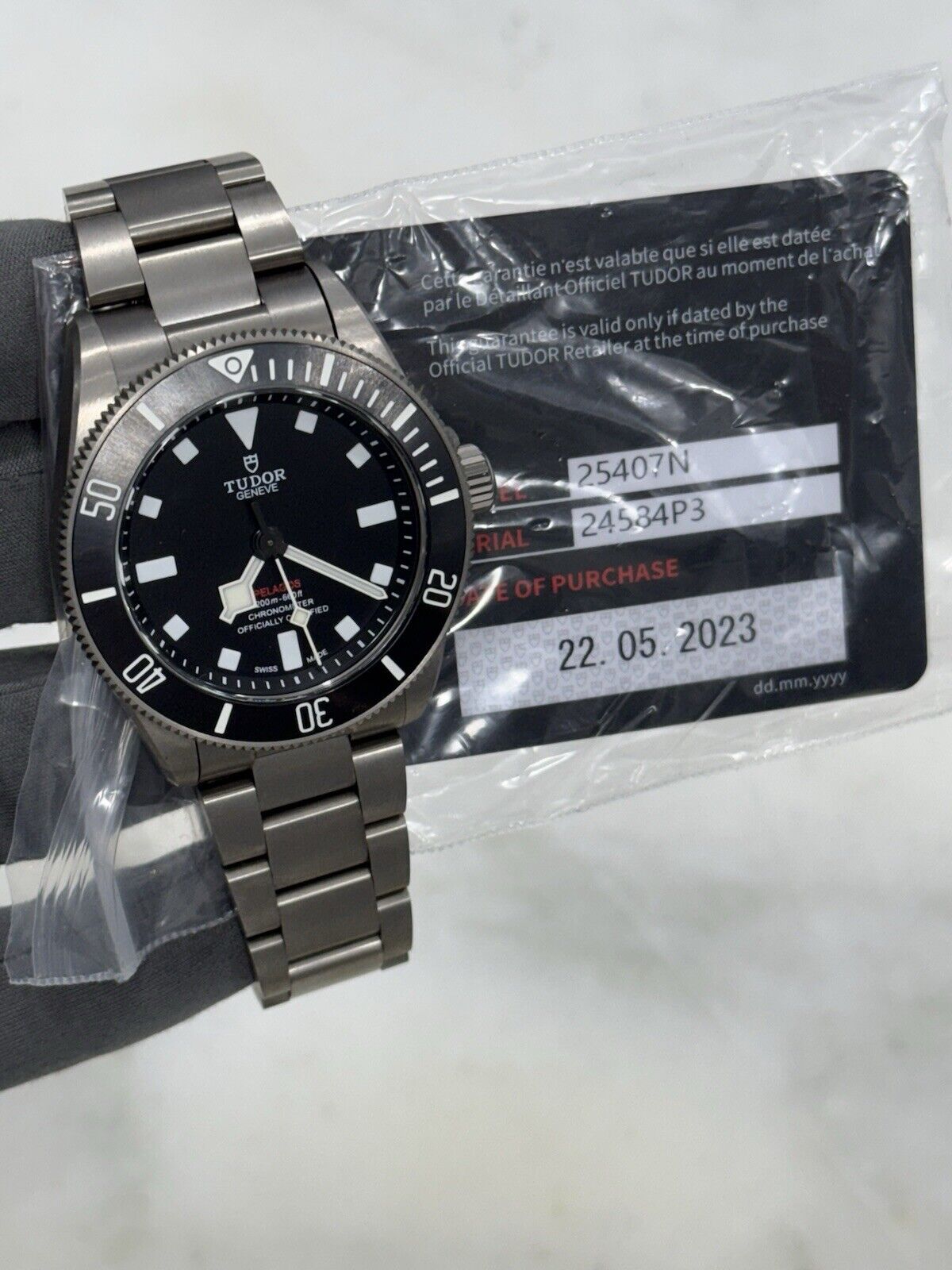 2023 Tudor Pelagos 39mm Titanium Automatic Black Men's Watch 25407N - Box+Papers