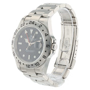 Rolex Explorer II Stainless Steel Black Dial 40mm Automatic Mens Watch 16570