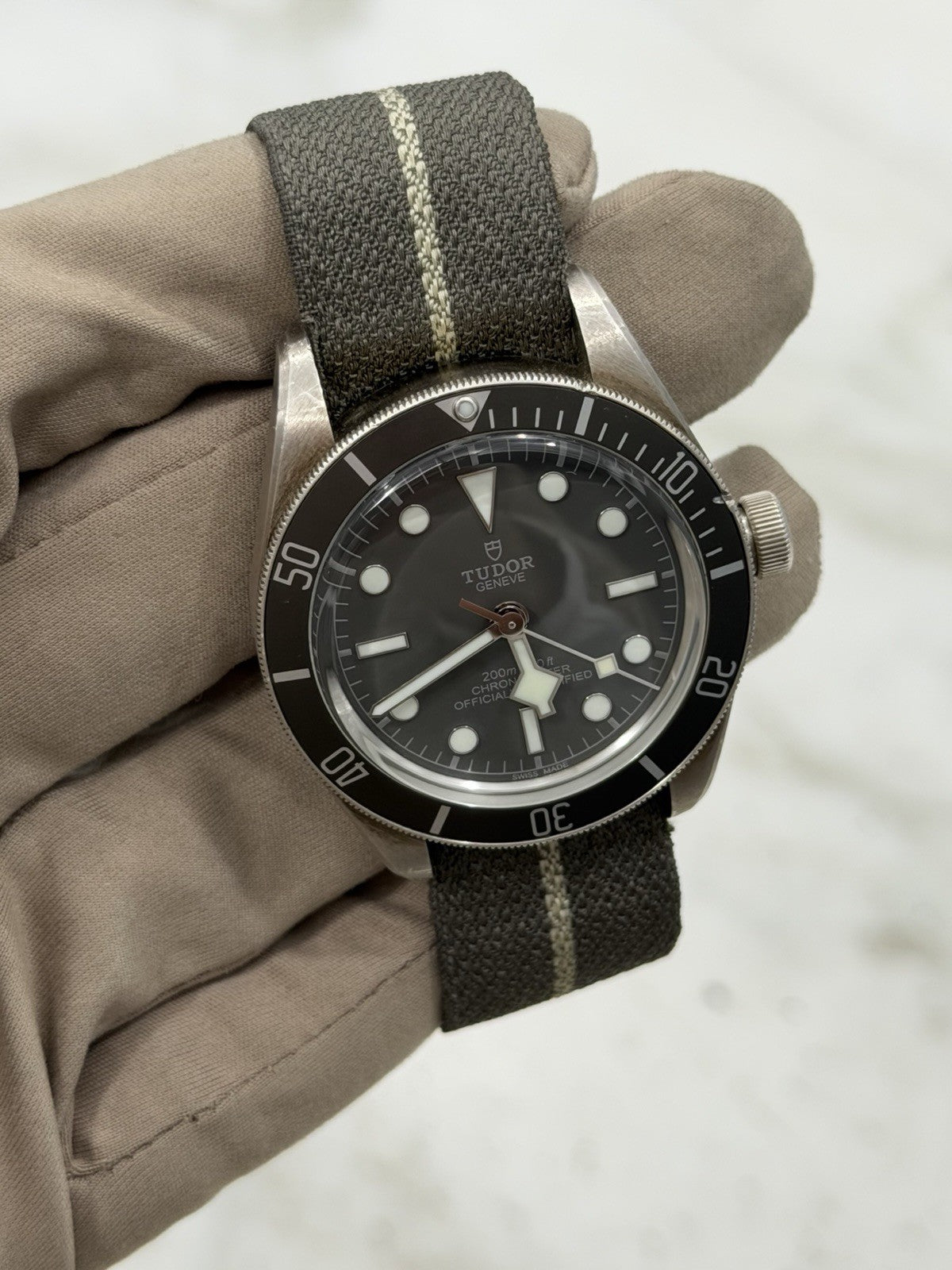 Tudor Black Bay Fifty Eight 925 Silver Fabric Strap 79010SG - Watch only