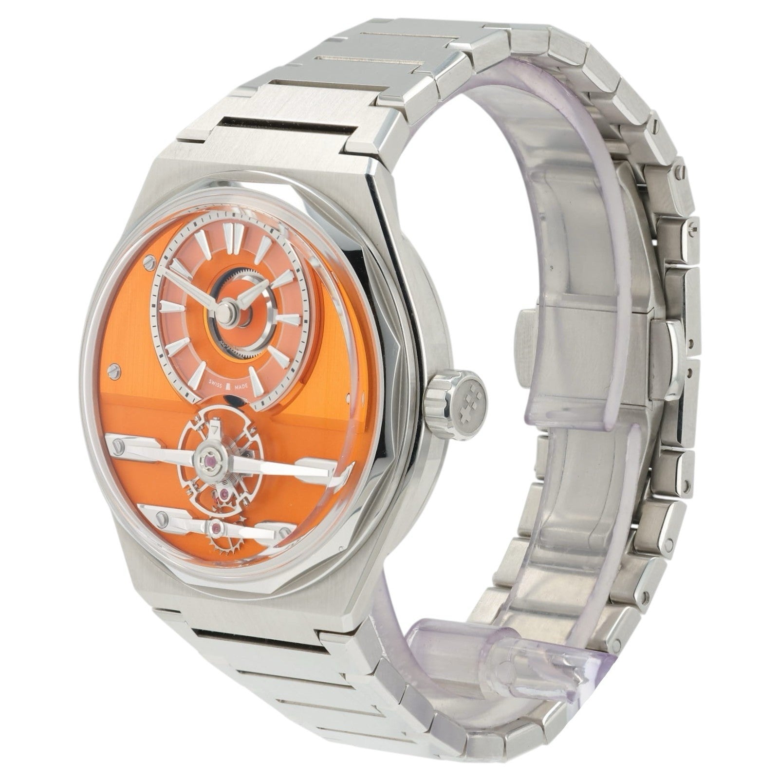 Christopher Ward C12 Loco Orange Dial Steel 41mm Manual Wind Men’s Watch C12