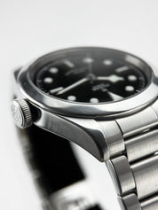 TUDOR Black bay 79540 Black SMILEY Dial Stainless Automatic Men's Watch - B/P