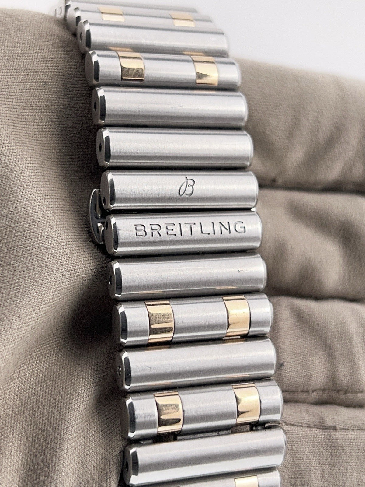 Breitling Chronomat Gold & Steel Grey Dial 42mm Automatic Mens Watch UB0134