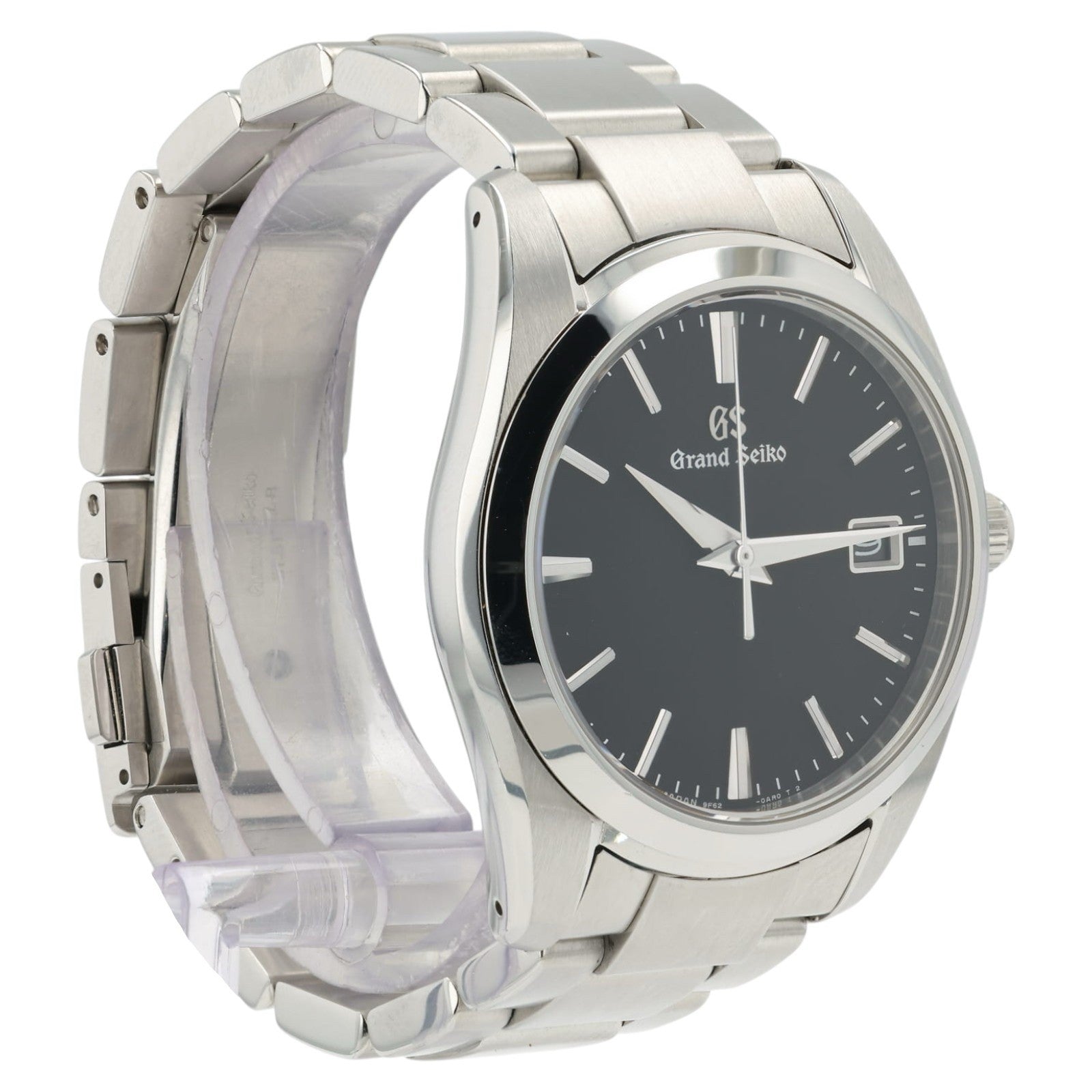 Grand Seiko Heritage Collection Black Dial Steel 37mm Quartz Mens Watch SBGX261G