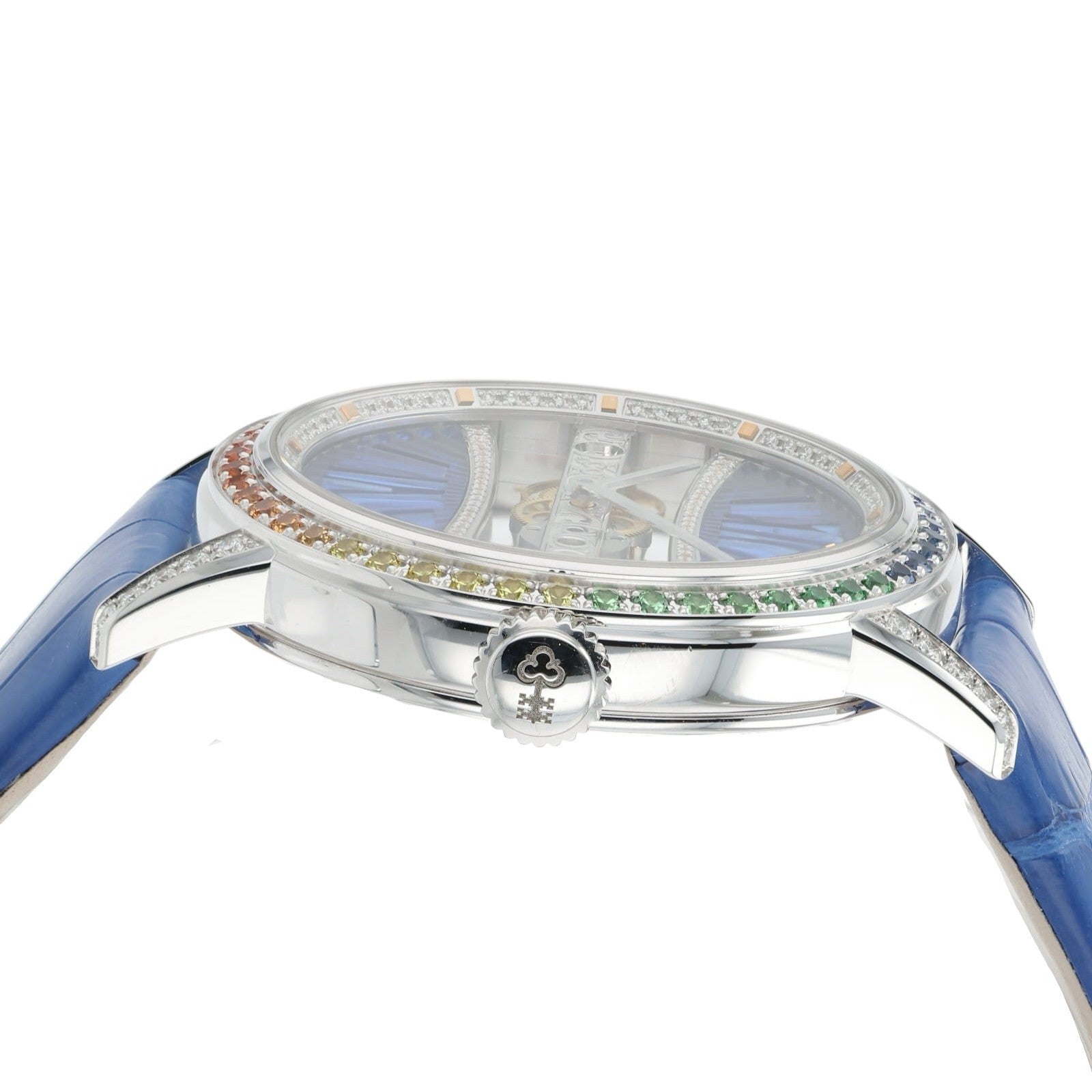 Corum Golden Bridge 18k White Gold Blue Dial 39mm Manual Wind Unisex B113/03852