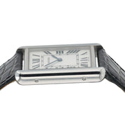 Cartier Tank Solo Silver Dial Stainless Steel 27mm Quartz Men’s Watch 2715