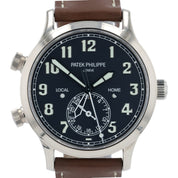 Patek Philippe Travel Time White Dial 18k White Gold 42mm Automatic 5524G-001