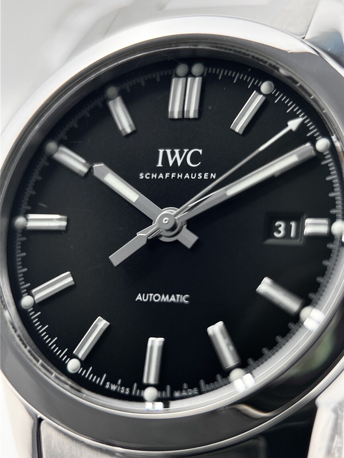 IWC Ingenieur IW357002 Automatic 40mm Black Dial Stainless Steel