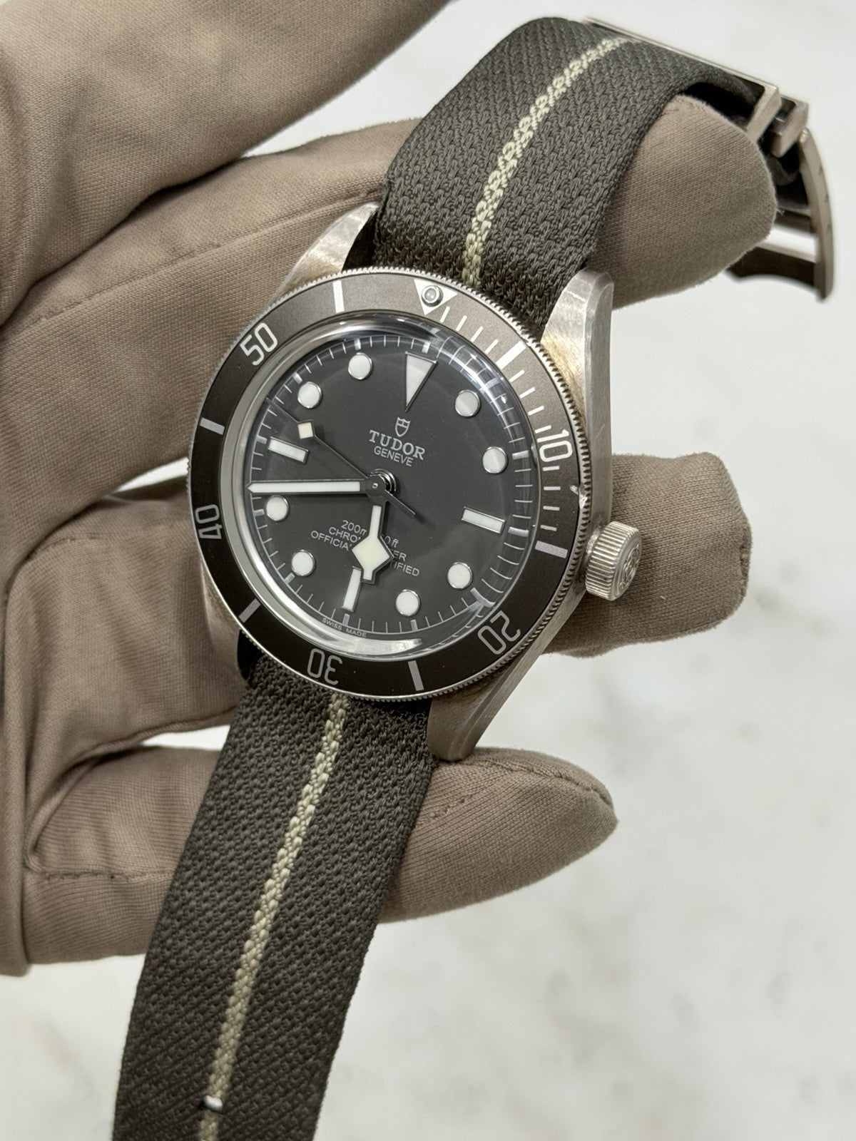 Tudor Black Bay Fifty Eight 925 Silver Fabric Strap 79010SG - Watch only