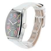 Franck Muller Crazy Hour Steel Black Dial 32mm Automatic Mens 5850 CH COL RM