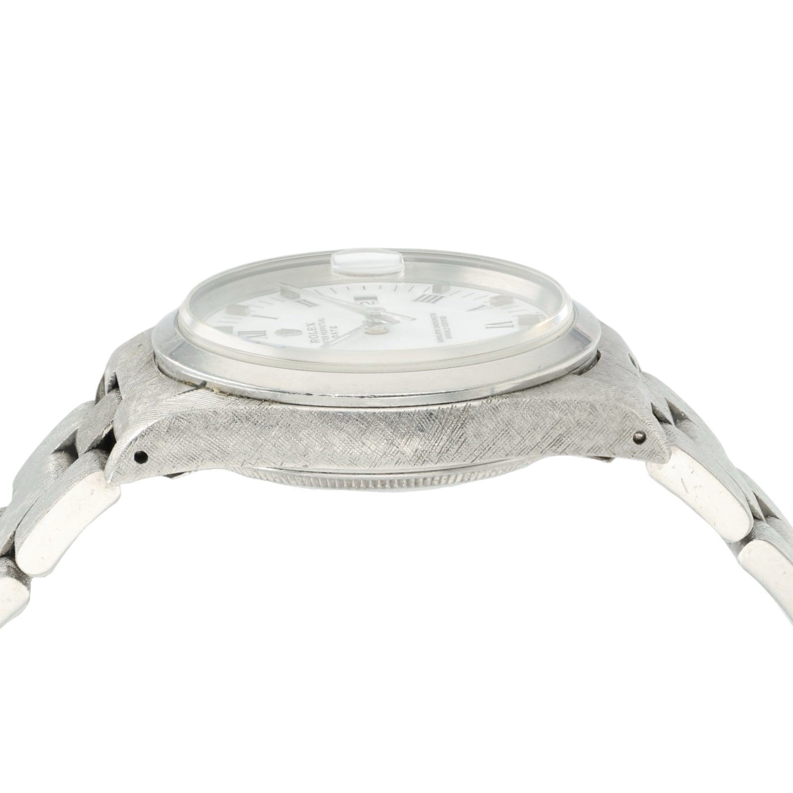 Rolex Date White Dial Stainless Steel 34mm Automatic Movement Mens Watch 15200