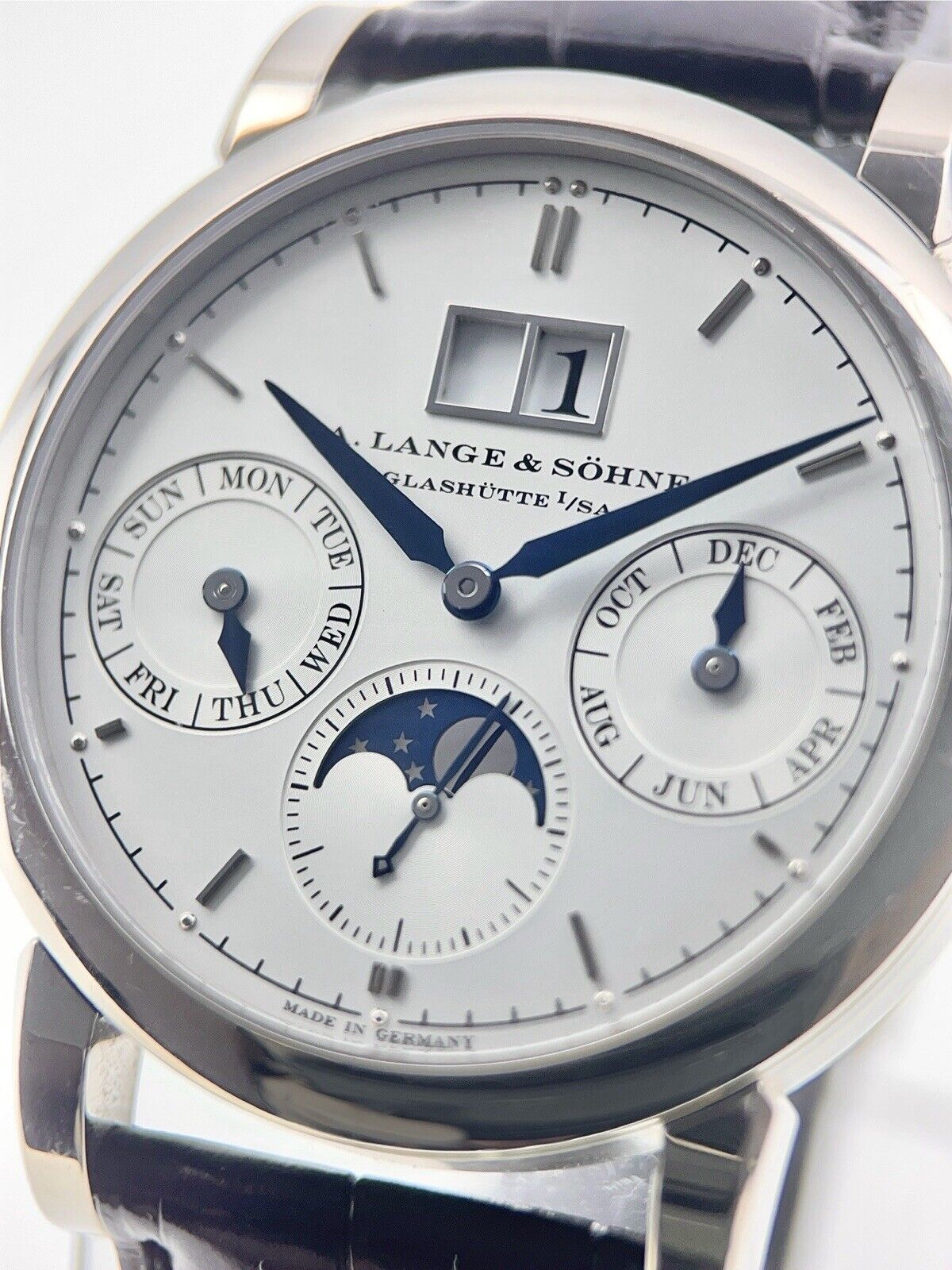 A. Lange Sohne Annual Calendar 18k White Gold Automatic Men’s Watch 330.026