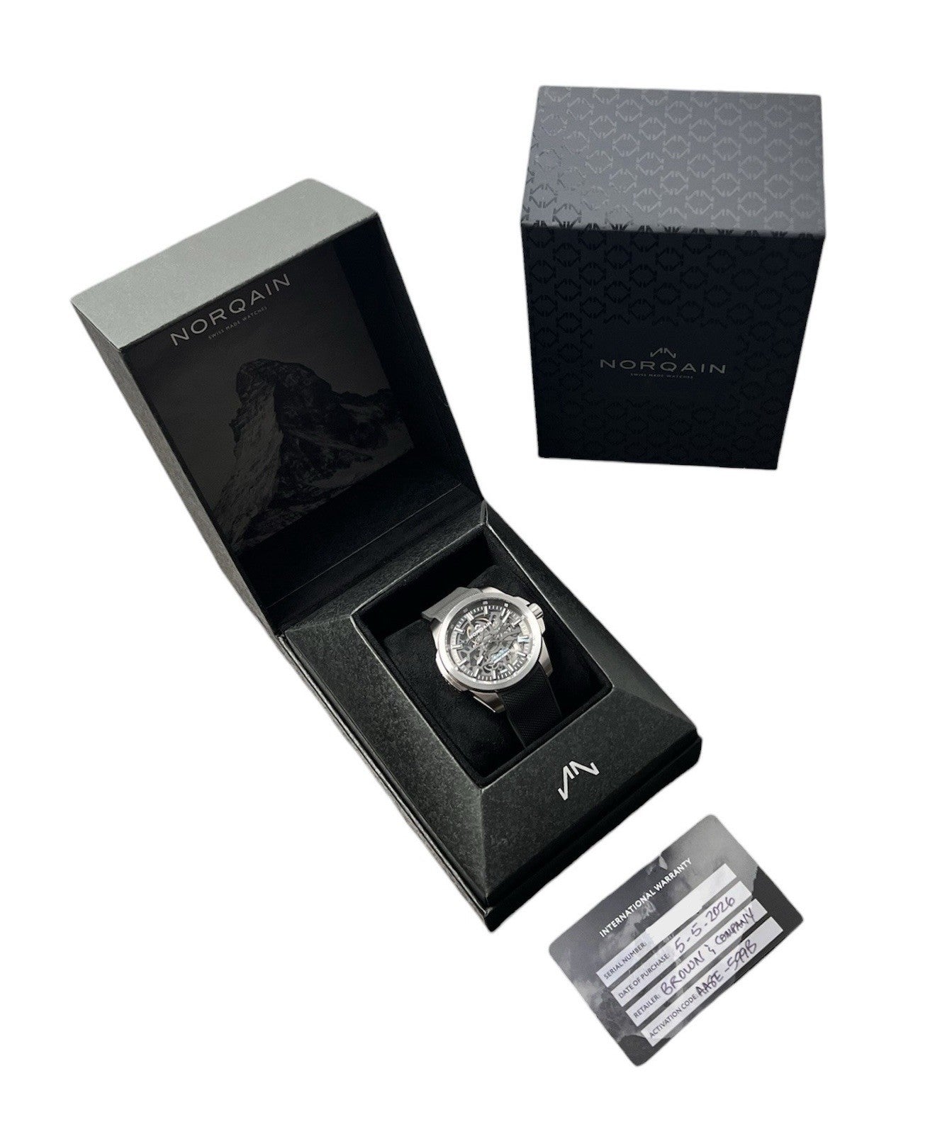 Norqain Independence Skeleton Dial Stainless Steel 40mm Automatic Men’s N3008