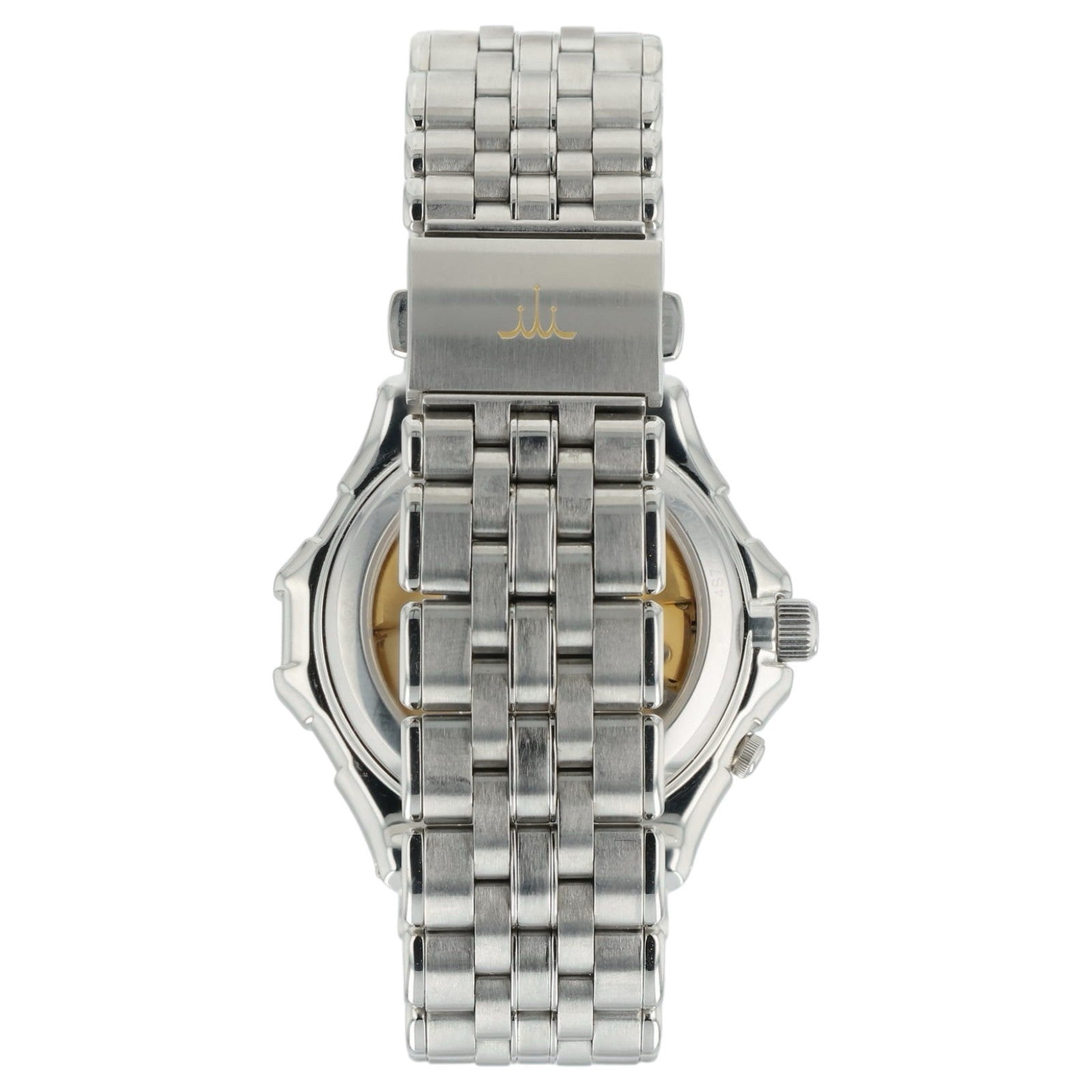 Credor Pacific Retrograde Silver Dial Steel 40mm Automatic Men's Watch GCBG997