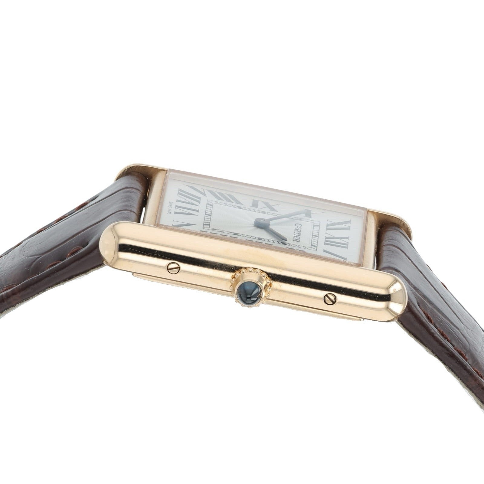 Cartier Tank Louis Cartier 18k Rose Gold Silver Dial 33x25mm Manual WGTA0011