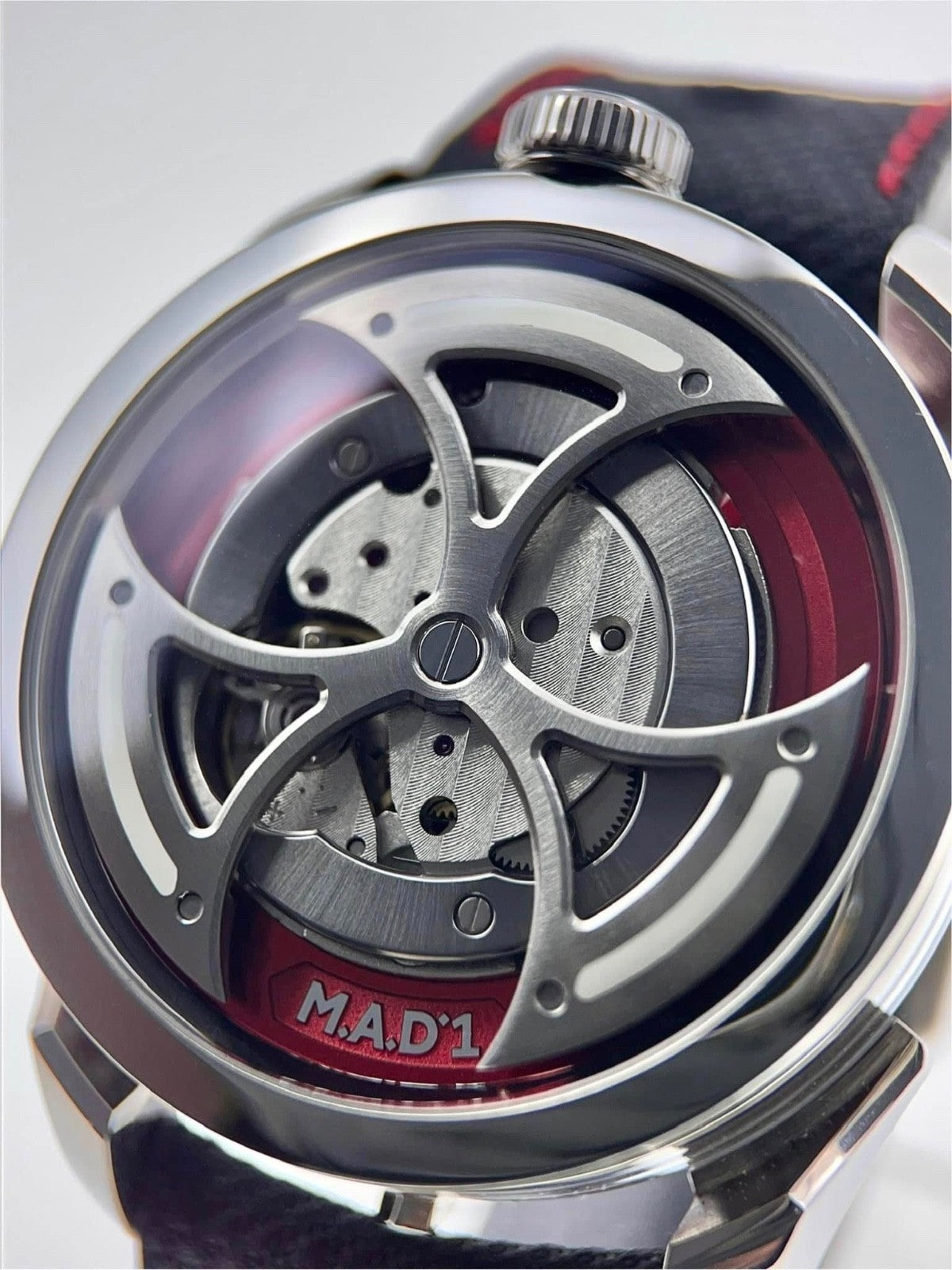 MB&F M.A.D 1 Stainless Steel Red Dial 42mm Automatic Movement Mens Edition 1