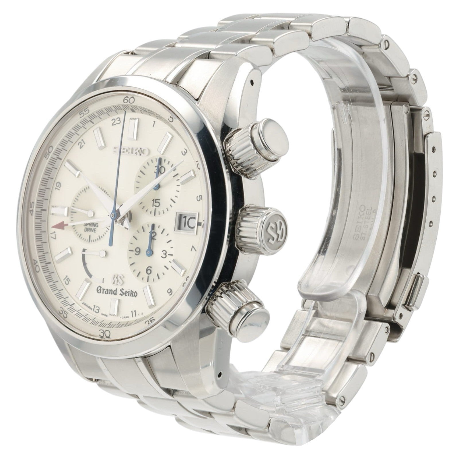 Grand Seiko Spring Drive Silver Dial Stainless Steel 43mm Automatic Mens SBGC001