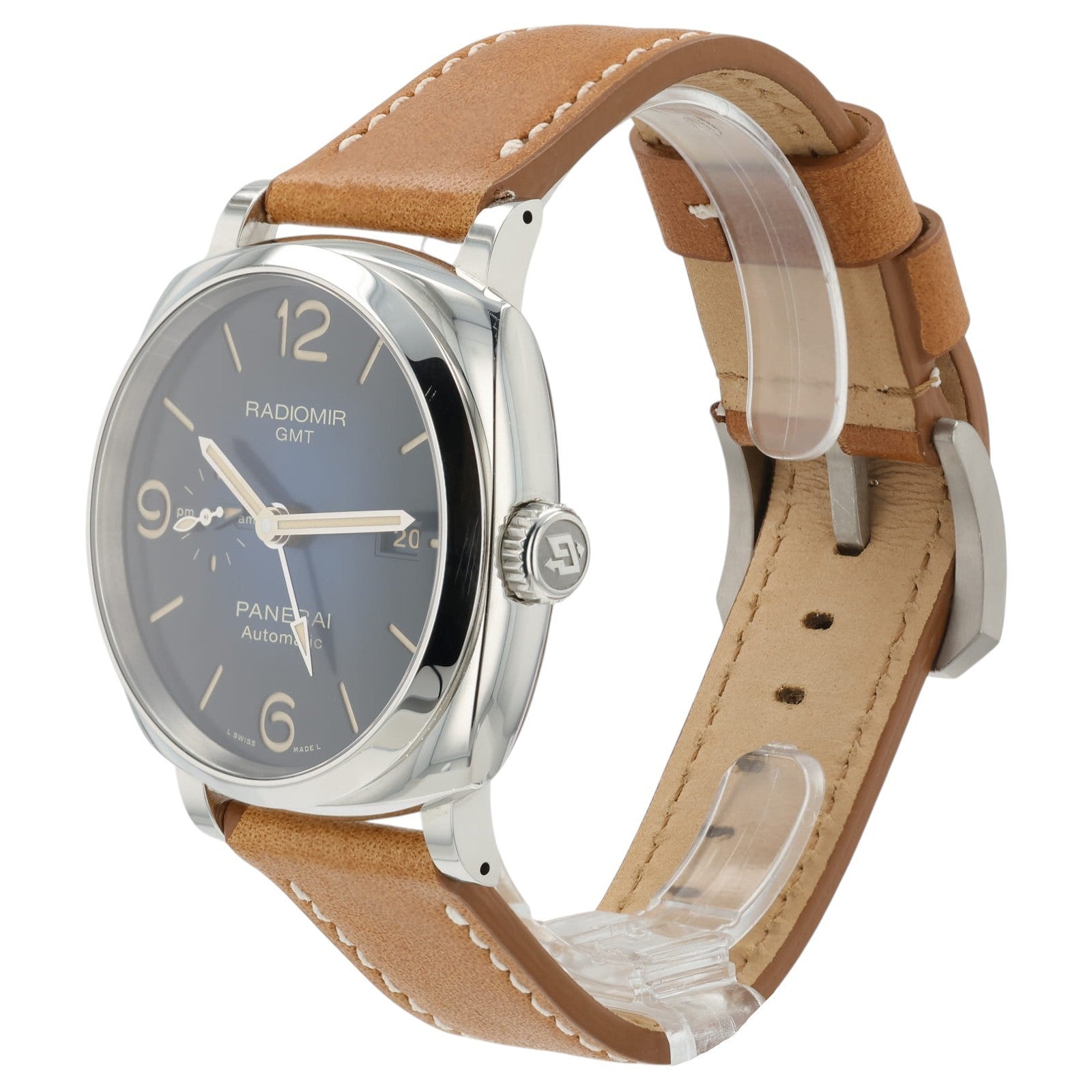 Panerai Radiomir GMT Blue Dial Stainless Steel 45mm Automatic Mens PAM00945